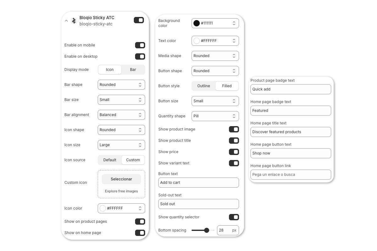 Visual abstracto de utilidad y claridad en Bloqio