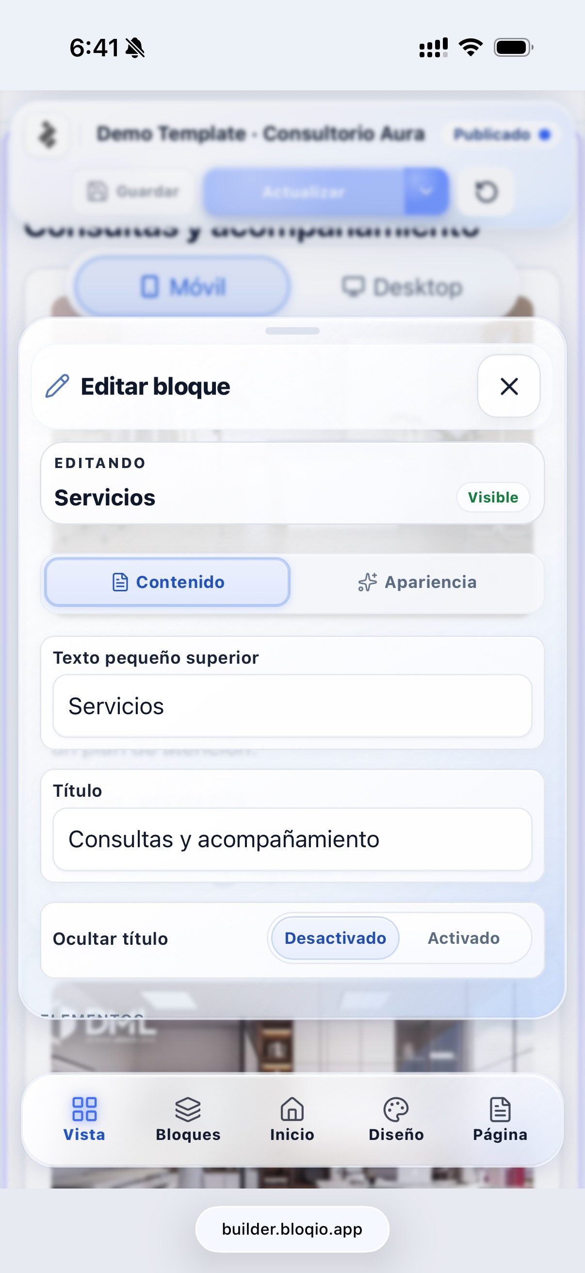 Demo: editar