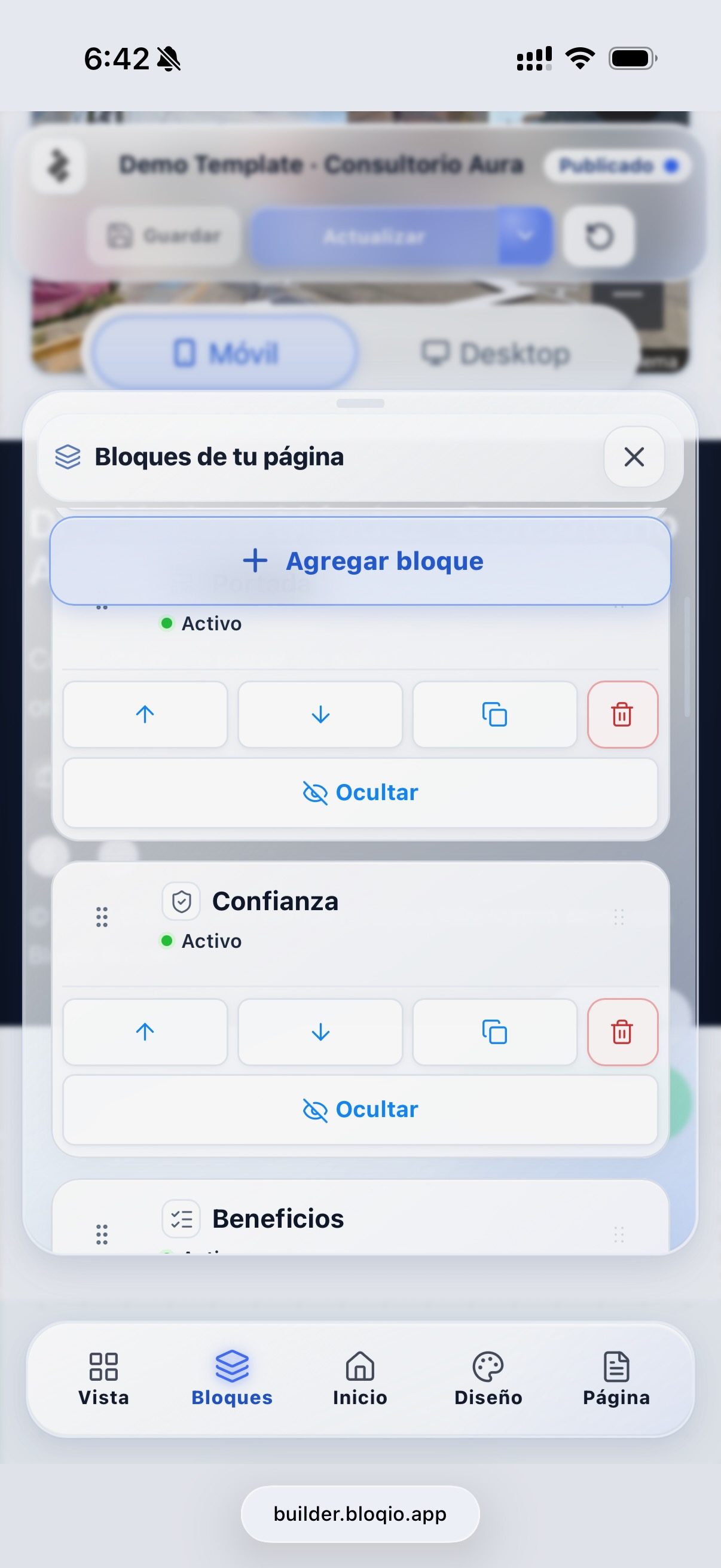 Demo: previsualizar